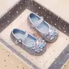 Zapatos de Cuero para Niñas, Zapatos de Princesa de Moda con Pedrería para Niños, Nuevos Zapatos de Bebé de Suela Blanda Primavera y Otoño 2026, Zapatos de Cristal para Niñas