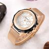 Reloj de correa de malla para mujer de seis agujas Geneva moda para hombre ultra-delgado de acero transfronterizos relojes Amazon explosiones al por mayor
