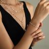 Accesorio de Collar Extendido con Borla en Forma de Corazón para Mujer, Cadena Sencilla para el Cuello en Forma de Y, Cadena para Suéter con un Diseño en Forma de Y de Lujo Ligero y de Gama Alta