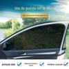 Tela anti-mosquito para carro, tela preta para janela de carro, proteção contra insetos, cortina de privacidade, conjunto com 2 cortinas de rede para proteção solar