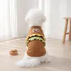 Disfraces de Hamburguesa de Dibujos Animados para Mascotas de Primavera, Otoño y Verano, Chalecos para Perros, Ropa de Transformación para Gatos y Perros, Ropa a la Moda para Mascotas
