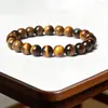 Pulseira de Cristal 8mm Pulseira de Pedra Natural Ágata Moda Simples Círculo Único Contas Redondas Pulseira Elástica de Contas