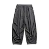 Beijie Moda Masculina 2026 Primavera Novo Calça Casual de Cor Sólida Wide-Leg Calça de Terno Solta Tendência Masculina Calça de Trabalho Longa