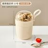 Taza de Yogur de Doble Capa, Taza de Avena Refrigerada, Taza para Batidos Nocturnos, Taza de Desayuno de Cereales Integrales con Cuchara