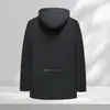 Jaqueta Masculina de Inverno Transfronteiriça Nova, Média, com Touca Removível, Quente, à Prova de Frio, Solta, Confortável, Acolchoada de Algodão