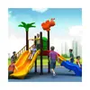 Equipamento de Playground Infantil Grande Porte Transfronteiriço, Combinação de Escorregador de Plástico e Balanço para Parque Comunitário