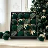 Suprimentos de Decoração de Natal Veludo Plástico Pintado Flocado Conjunto de Bolas de Natal para Casa Árvore de Natal Bolas para Pendurar no Teto