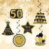 Festa de Aniversário de 50 Anos Transfronteiriça Festa de Aniversário Temática Banner de Letras e Números Adereços de Foto de Fundo