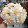 Comercio exterior 7 fabricantes de peonías de dalia 7 dalia holandesa peonía europea arreglo de boda flores artificiales al por mayor