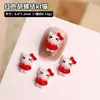 Accesorios para Uñas Artísticas 3D Piel Negra Gato Kt Árbol de Coco Lindo Tarjeta 3D Resina Uñas Portables Juego de Pedrería