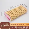 Almohada de bambú, con estampado de mahjong, hueca y transpirable, almohada de esterilla refrescante, adecuada para saunas, soporte para el cuello, cuentas de masaje, para una persona, almohada refrescante para el verano