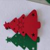 Navidad Transfronteriza Fieltro Hecho a Mano Cuchillo y Tenedor Almacenamiento Manteles Individuales Árbol de Navidad Papá Noel Tela No Tejida