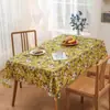 Toalha de Mesa de TPU Impermeável, à Prova de Óleo, Resistente a Manchas, Estilo Pastoral Floral para Mesa de Centro, Toalha de Mesa para Mesa Sem Lavagem Venda por Atacado