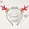 Qiyue Pinza para el Cabello Diadema Navideña Transfronteriza Copo de Nieve Reno Diadema Navideña para Personas Mayores Banda para el Cabello Tocado Accesorios para el Cabello Venta al por Mayor