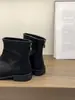 Botas Martin Retro Marrones de Tacón Grueso para Mujer, Nuevas Botas Individuales Primavera y Otoño 2025, Botas Delgadas de Gamuza, Botas Cortas Estilo Coreano