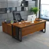 Mesa Executiva, Mesa de Chefe, Conjunto de Mesa e Cadeira de Escritório, Mesa de Gerente Minimalista Moderna, Mesa para Computador de Mesa em Casa