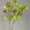 Flor artificial plástico 2 pontas fruta castanha flor falsa bola de pelo dente-de-leão decoração de casa material para arranjo de flores