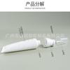 En Stock Cepillo de Masaje Pe Crown Tubo Suave Limpiador Facial de 100ml Cosméticos de Silicona Procesamiento Personalizado