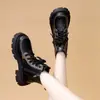 Botas Martin de suela gruesa para mujer, nuevo estilo invierno 2026, botas sencillas, botines estilo británico, botas de invierno versátiles, botas de nieve con forro de felpa y engrosadas, botas de algodón