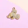 Estilo Europeo y Americano Sencillo Accesorios de Animales de Mickey Mouse Colgante Joyería de Aleación Colgante Pequeño Pulsera DIY Llavero de Ropa