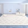 Alfombra Sala de Estar Resistente a la Suciedad Fácil de Cuidar Simple Lujo Ligero Absorbente Antideslizante Cachemir Manta para Mesa de Café Hogar Resistente al Desgaste Manta para Sofá