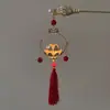 Popular Presilha de Cabelo Lanterna Brilhante Estilo Vintage, Presilha de Cabelo Lanterna de Palácio Retrô com Borla de Coelho, Acessório de Cabelo Hanfu Atacado