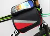 Bolsa para bicicleta con pantalla grande. Bolsa para sillín de bicicleta de montaña con pantalla táctil, bolsa para tubo superior, bolsa para viga delantera, bolsa para teléfono móvil, equipo de conducción.