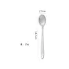 Cuchara de Acero Inoxidable Económica Mango Largo Cuchara para Hielo Cuchara para Café Cuchara para Taza Cuchara para Revolver Miel Cuchara de Regalo Soporta Logo