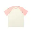 Camiseta raglán de peso pesado AG260 g, a juego de colores, guía de llegada, algodón peinado, manga corta, algodón estampado, camiseta corta de algodón