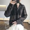 Camisa con Cuello de Encaje Lizhiqi, Otoño Holgada, Camisa de Manga Larga de Botones Sencillos Adelgazante 930780, Nuevo Estilo de Otoño