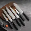 Set de Cuchillos de Cocina de Venta Caliente Transfronterizo, Cuchillo para Filetear de Acero Inoxidable, Cuchillo Serrado Estilo Occidental, Cuchillo para Deshuesar, Combinación de Set de 6 Piezas