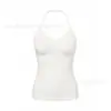 Camisola deportiva de control de abdomen y cintura para mujer, con soporte para la espalda, talla grande, cuello halter, body moldeador