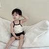 Ropa de verano para niños, traje fino, ropa coreana para niños, traje de bebé, conjunto de dos piezas para bebés de verano.