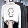 Camiseta base de manga larga con cuello alto para niños De Rong, nuevo estilo otoño/invierno, top casual para niños y bebés, ropa de otoño para niños pequeños