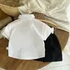 Roupas de Verão Infantis Lindo Novo Estilo, Fatos de Verão para Meninos Estilo Britânico, Camisas, Fatos para Bebês de Manga Curta Atacado