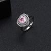 Anillo de amor de Amazon, anillo de circón femenino, joyería europea y americana, personalidad, anillo de alto sentido, joyería de banquete al por mayor