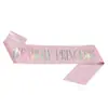 Nueva Moda Brillante Princesa de Cumpleaños Correa para el Hombro Cinturón de Etiqueta Insignia Set de 2 Piezas Princesa de Cumpleaños