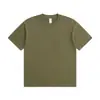 Talla Europea 24 Algodón Peinado Cuello Redondo Hombro Normal Manga Corta Camiseta Casual Color Sólido Versátil Blanca para Hombre para Usar en Capas