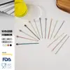 Palillos de cóctel coloridos, acero inoxidable 304, palillos de fruta de cabeza redonda, 11 cm, herramientas para decorar cócteles, palillos de fruta de metal