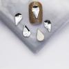 Pacote inteiro de 1440 peças atacado branco plana em forma especial diamante super brilhante pequena gota de chuva prego diamante jóias quadrado amor strass