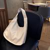 Bolso de hombro minimalista informal de color sólido, de gran capacidad y con cremallera, para mujer, sencillo, grande, juvenil, 2022