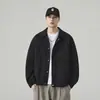 Jaqueta masculina moderna com gola alta, novo estilo primavera/outono, jaqueta de trabalho de corte solto, corta-vento fashion para montanhismo ao ar livre