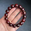 India Sándalo Rojo Hoja Pequeña Pulsera de Cuentas Barril Estrella Dorada Completa Sándalo Tipo Antiguo Pulsera de 108 Cuentas para Hombres y Mujeres Juguete Cultural de Madera Cuentas Budistas