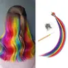 50cm 0.25 Color Pluma Extensión de Cabello al por Mayor Alta Temperatura Seda Fibra Química Pluma Extensión de Cabello Barra Extensión de Cabello sin Rastro