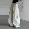 Pantalones de Primavera y Otoño para Niñas 2026 Nuevos Casual Estilo Coreano Bolsillo Grande Vintage Ropa de Trabajo Pantalones de Pierna Ancha para Niñas Mayores