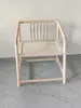 Sillón de Madera Maciza Roble Blanco Estilo Chino, Silla con Reposabrazos Estilo Antiguo, Silla Sombrero Oficial, Silla Peine, Silla de Té