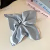 Pañuelo Cuadrado de Mismo Estilo que Zhao Lusi, Color Sólido, Aspecto Satinado, Goma para el Cabello con Textura Sedosa, Accesorio para el Cabello, Scrunchie de Lujo