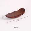Descansador de palillos de madera maciza japonesa, soporte para palillos de madera maciza, descansador de palillos con forma de hoja y pececito, almohada para palillos, soporte para palillos