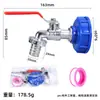 Accesorios para Barril Ton Transfronterizos Conector de Barril Ton Boquilla de Agua de Latón para Barril Ton Conector de Grifo de Boquilla de 1/2 pulgada Boquilla de 3/4 pulgada