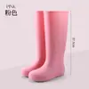 Botas de lluvia de caña alta de moda para mujer, adecuadas tanto para mercados nacionales como internacionales, impermeables y antideslizantes, perfectas para usar al aire libre y como botas de nieve.